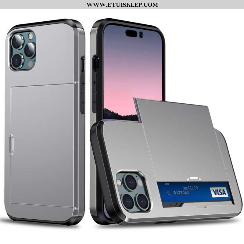 Etui do iPhone 14 Pro Max Dwa Zapinane Na Zamek Etui Na Karty